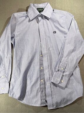 Boys Ralph Lauren Light Blue Oxford Button-Down Dress Shirt